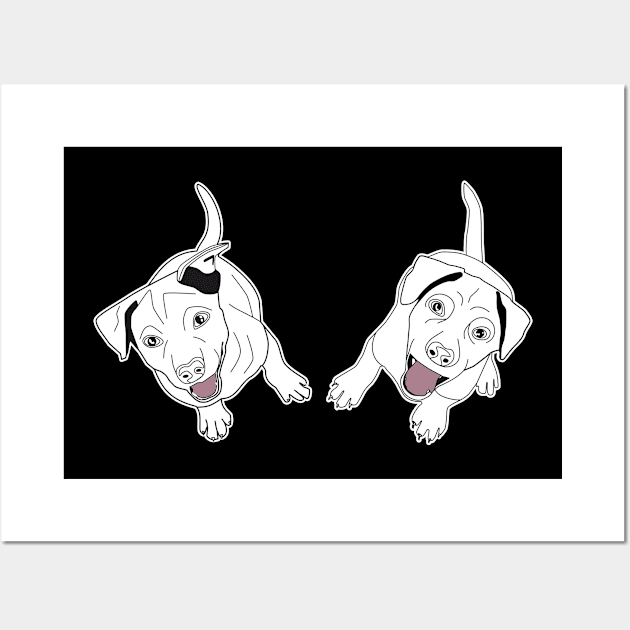 Two puppies Wall Art by Guth